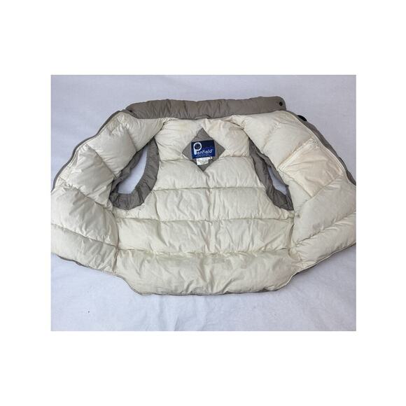 Penfield Down Vest Tan Winter Outdoors Pockets Sleeve Snow Guards Rugged Medium - Picture 3 of 10